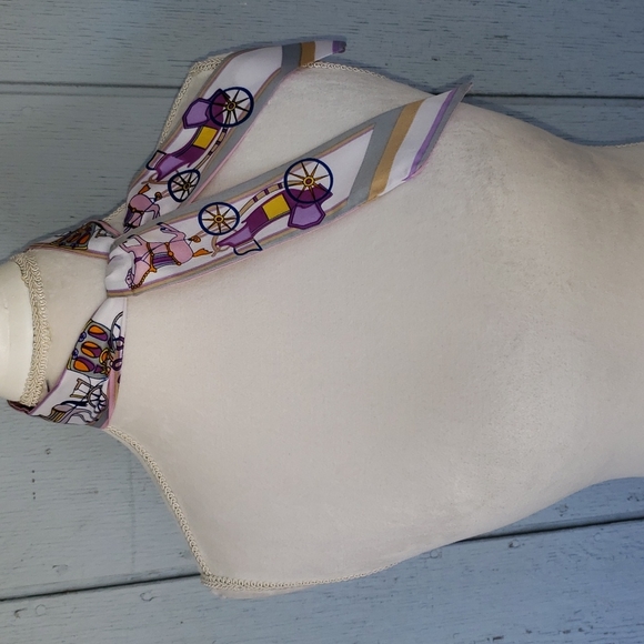 * Horse Carriage Skinny Scarf Caballo Western Vaquero Pony Wild West - Picture 4 of 10